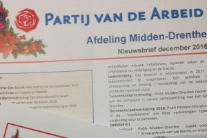 Nieuwsbrief PvdA Midden-Drenthe